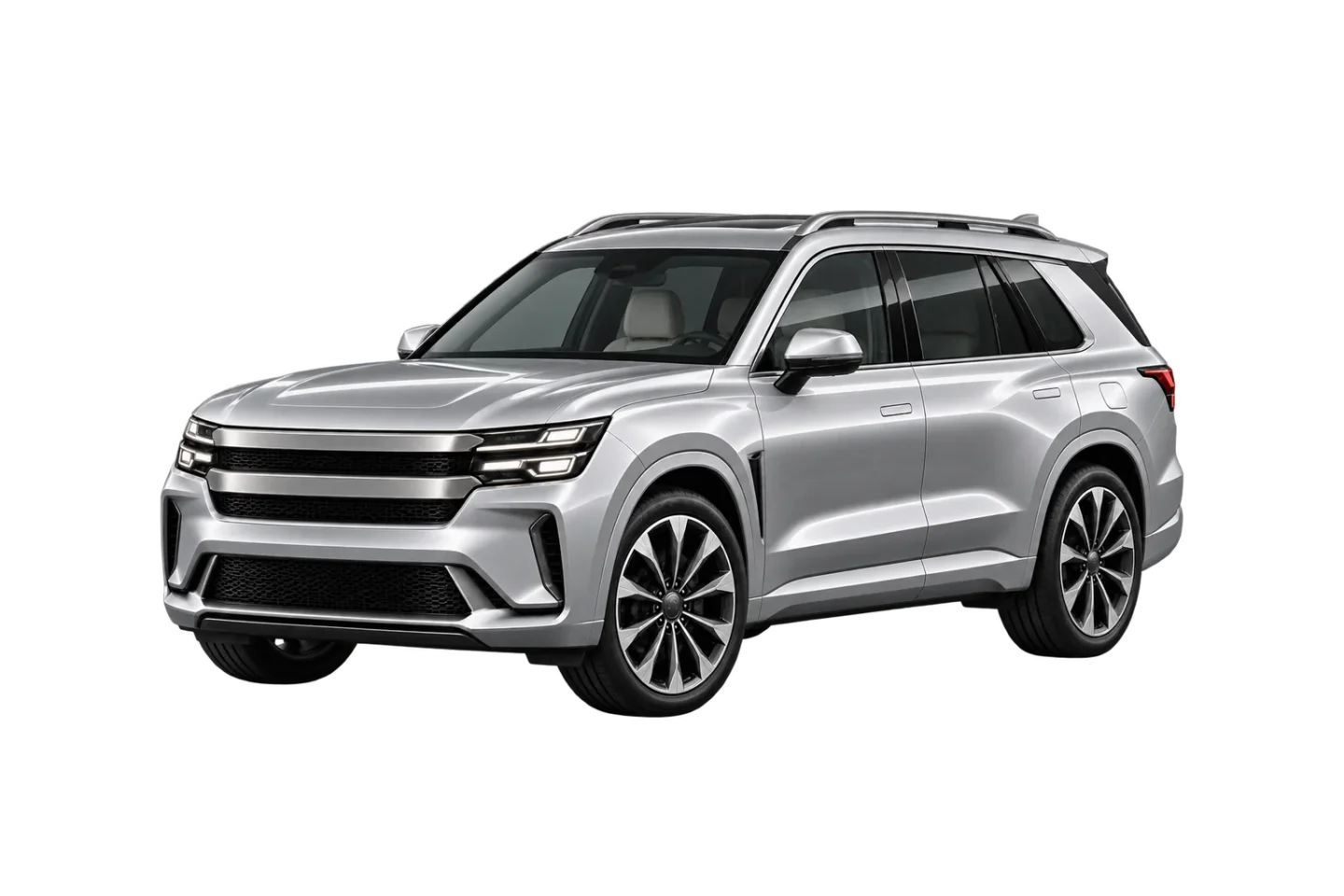 Fictional VELUNE SUV, front-left reference angle.